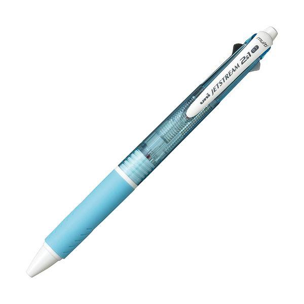 (まとめ) 三菱鉛筆 多機能ペン ジェットストリーム2＆1 0.7mm （軸色：水色） MSXE35...