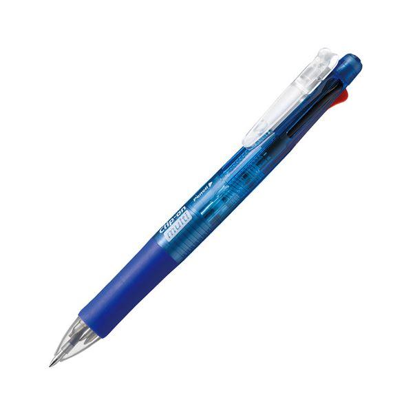 (まとめ) ゼブラ 多機能ペン クリップ-オン マルチ （軸色 青） B4SA1-BL 1本 〔×3...