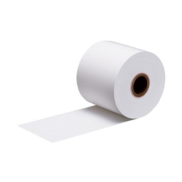 （まとめ）クリエイティアキッチンプリンター用感熱紙（発色面裏巻）62μ 80mm幅×100m巻 外径...