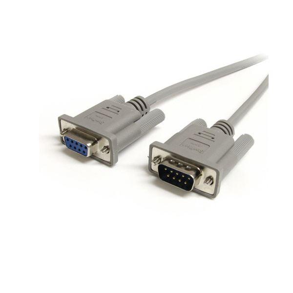 （まとめ）StarTech.com RS232Cシリアルストレートケーブル 7.6m 延長用 ミニD...