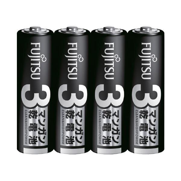 (まとめ) 富士通 マンガン乾電池 単3形 4本×10パック 〔×5セット〕