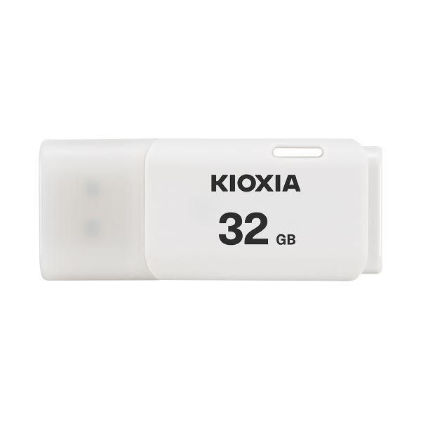 (まとめ) KIOXIA トランスメモリー U202 32GB ホワイト KUC-2A032GW 〔...