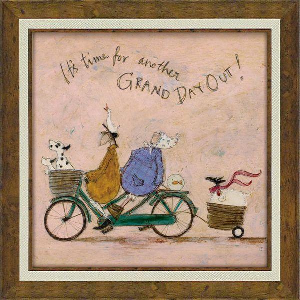 ユーパワー サム・トフト Gel加工 アートフレーム Mサイズ 「グランド デイ アウト」