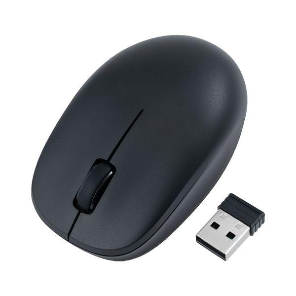 Digio2 無線静音3ボタン BlueLEDマウス ブラック MUS-RKT247-BK