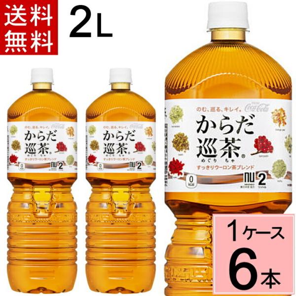 からだ巡茶 ペコらくボトル 2L PET 送料無料 合計 6 本（6本×1ケース）お茶 烏龍茶 ウー...