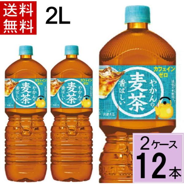 やかんの麦茶 from 爽健美茶 PET 2L 送料無料 合計 12 本（6本×2ケース）