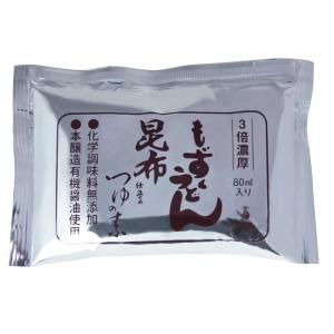 送料無料 化学調味料無添加 もずくうどん 昆布仕立てのつゆの素 80ml×5袋｜chibayaa