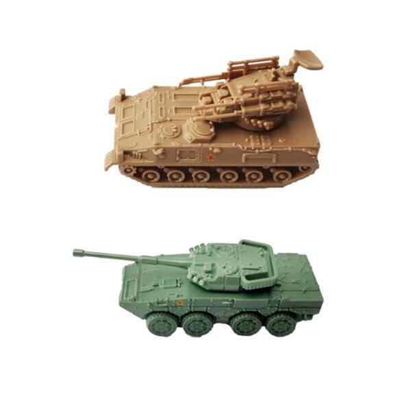 2 個 1:144 パズル戦車モデルミニチュアクラフト装甲戦車おもちゃ追跡クローラー戦車男の子用記念...