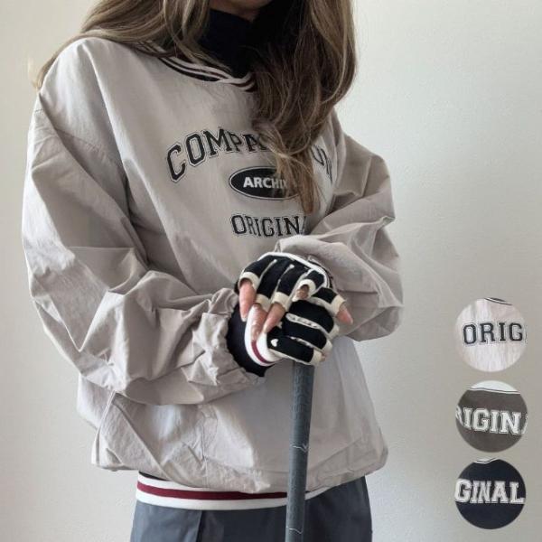 【UNISEX】オーバーサイズプルオーバー K260204-01 韓国ゴルフウェア レディース メン...