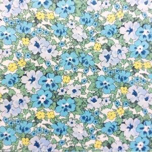 リバティプリント【タナローン/別注】復刻　イッシー（グリーンセレナーデ 02D）Issy　3632103-02D　チビチビキッチン別注生地