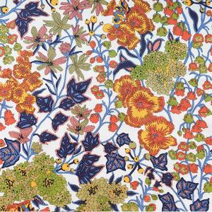 リバティプリント【タナローン/別注】エドナ（サンライズネイビー J14E）Edna　3634279-j14e　チビチビキッチン別注生地