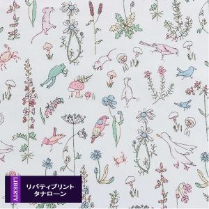 リバティプリント【タナローン/別注】セオ（クラウディ J22D）Theo　3635176-j22d　チビチビキッチン別注生地