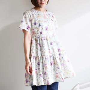 リバティプリント【ラメ入りタナローン/別注】ミシェル（クリスタル