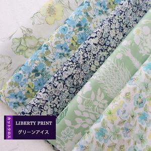 カットクロス　＜グリーンアイス＞　別注　定番　ハンドメイド　LIBERTY　 はぎれ 5種類セット　 約30×25cm　リバティ
