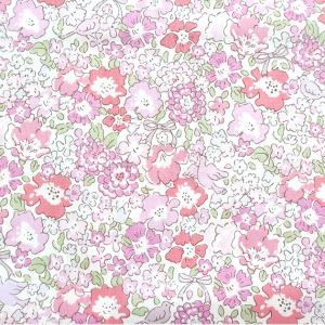 リバティプリント【タナローン/別注】ミシェルバード（ソフトピオニー J24Ｃ）MichelleBird　dc28737-j24c　チビチビキッチン別注生地