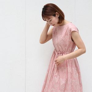 リバティ ワンピース ボートネック フレンチス...の詳細画像2