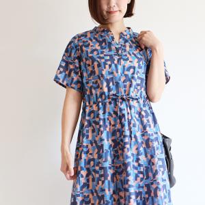 リバティ 半袖ワンピ スキッパーOP <スロー...の詳細画像1