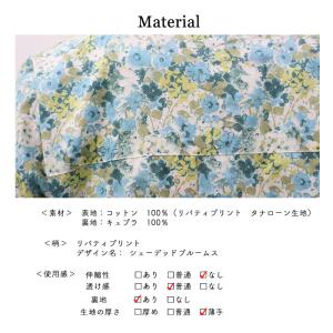 リバティ 半袖ワンピース テイラード衿 <シェ...の詳細画像5