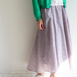リバティ　スカート（ヌザード）ピンクブラック　桜色　14ハギスカート　すっきり　ポケット付　美シルエット　タナローン　リバティプリント　日本製