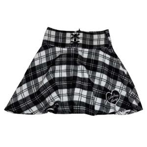 ジディー ZIDDY スカート フレアー チェック 子供服 女児服 黒