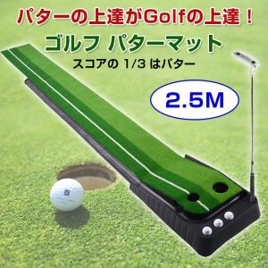 ゴルフ パターマット 2.5M パッティングトレーナー
