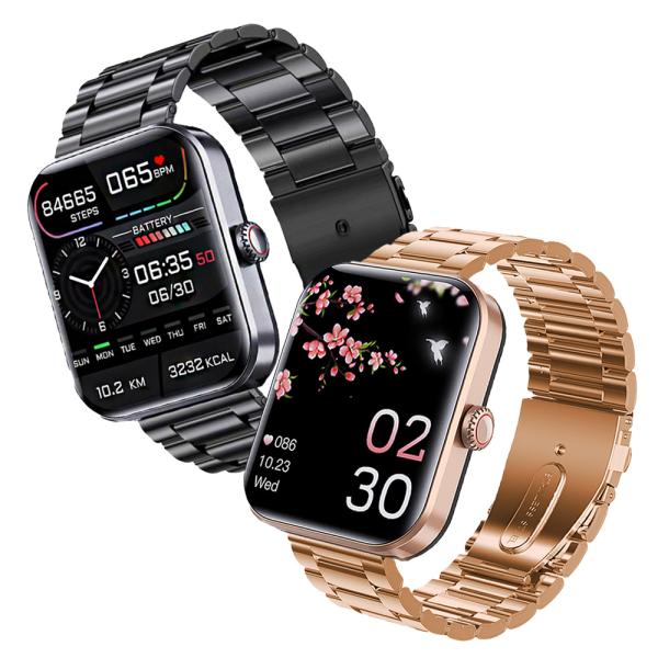 F57L スマートウォッチ 1.91インチ 日本語対応 Bluetooth通話 HBand 50種類...