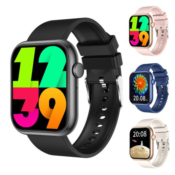 QX7PRO スマートウォッチ 1.96インチ 腕時計 通話 通知 スマホ GloryFit 心拍数...