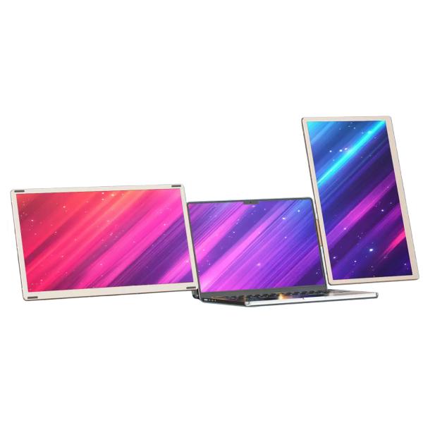 S6 デュアル モバイルモニター 15.6インチ×2画面 ノートPC用 90°回転 縦 横 1920...