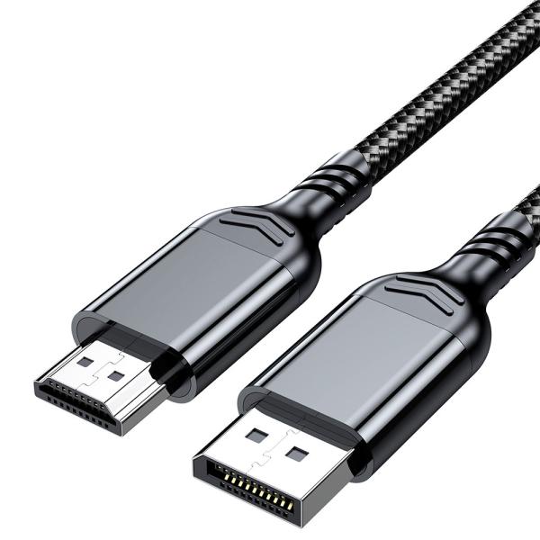 DisplayPort to HDMI 変換ケーブル 4K30Hz 対応 1.8m ディスプレイポー...