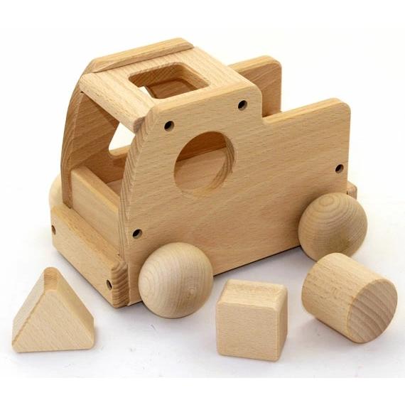 日本製 森のメロディートラック W-71 曲：ミッキーマウスマーチ オルゴールカー 型はめパズル 知...