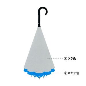 傘 ウォーターフロント 濡れた面が内側で雨粒を...の詳細画像3