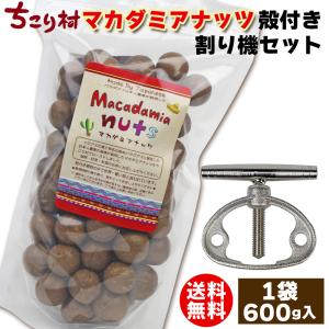 マカダミアナッツ 殻付き 無塩 ロースト 600ｇ 専用殻割り機（