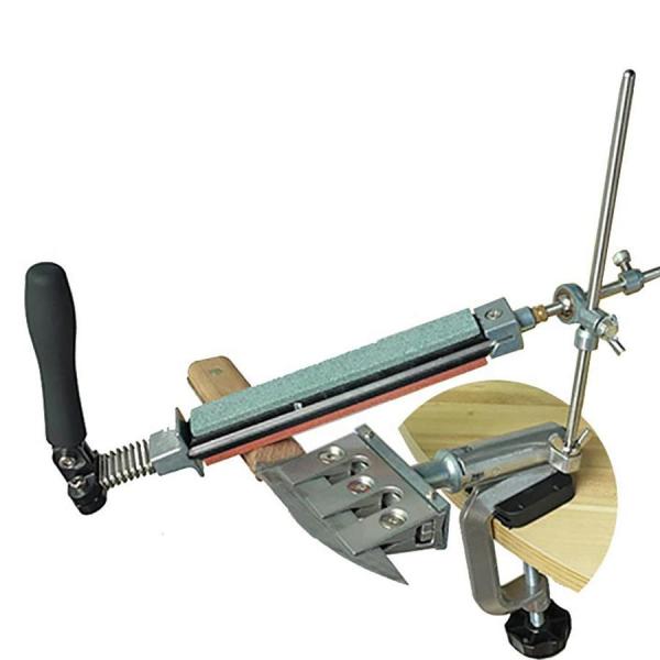 固定角研ぎ器 包丁研ぎ器 4種類の砥石付き 研ぎ角度調整可能 厨房・飲食店向け