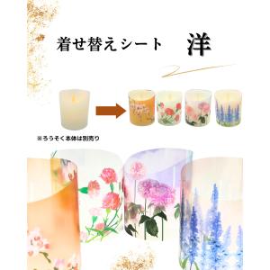 LEDロウソク 着せ替えシート 電池式ろうそく...の詳細画像3