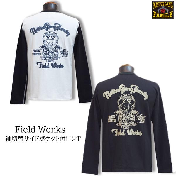NATIVE GANG FAMILY ネイティブギャングファミリー　Field Wonks 袖切替サ...