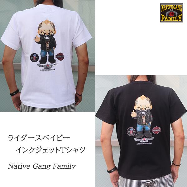 NATIVE GANG FAMILY ネイティブギャングファミリー　ライダースベイビーインクジェット...