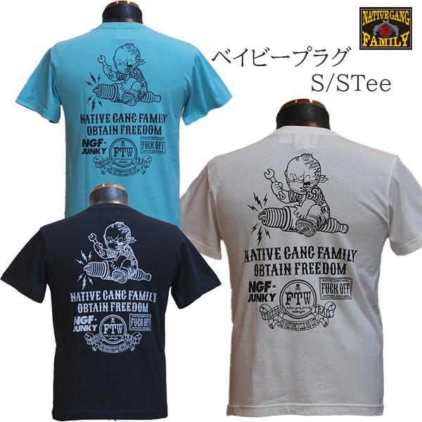 NATIVE GANG FAMILY ネイティブギャングファミリー　ベイビープラグTシャツ　NGF5...