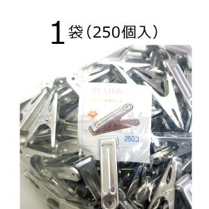 アルミピンチ　角型ピンチ　1袋（250個入）　アルミ製洗濯バサミ｜chihara-k