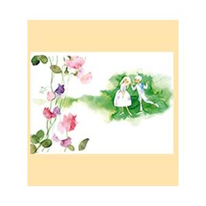 ポストカード No.36『スイートピーの花とふたり』 : Chihiro Art Shop