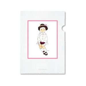 A4 クリアファイル『こげ茶色の帽子の少女』｜chihiro-fukyu