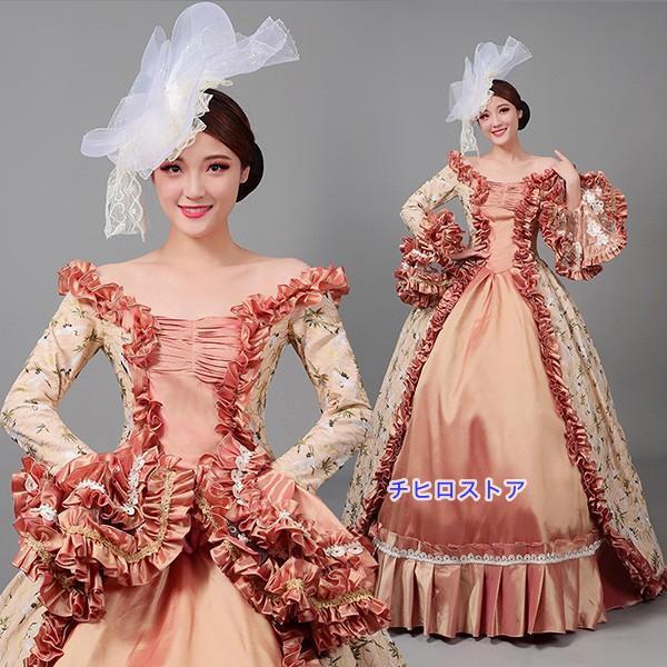 中世 貴婦人ドレス ステージ 衣装 中世ドレス ヨーロッパ 貴族 王族服 ジュリエット カラードレス...