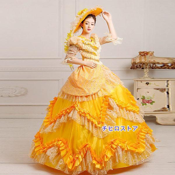 貴族ドレス ヨーロッパ風 宮廷ドレス  中世レトロドレス  現代劇 舞台装 イー プリンセスドレス ...