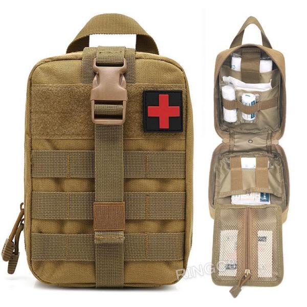 防災バッグ メディカルポーチ バッグ 防水 緊急ポーチ ファーストエイドキット 救急バッグ 軽量 応...