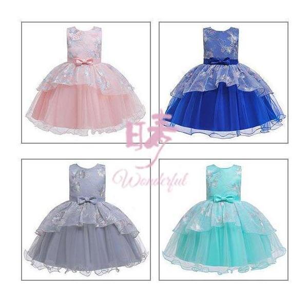 子供ドレス ワンピース パーティードレス フラワーガール リングガール ベールガール ピアノ 発表会...