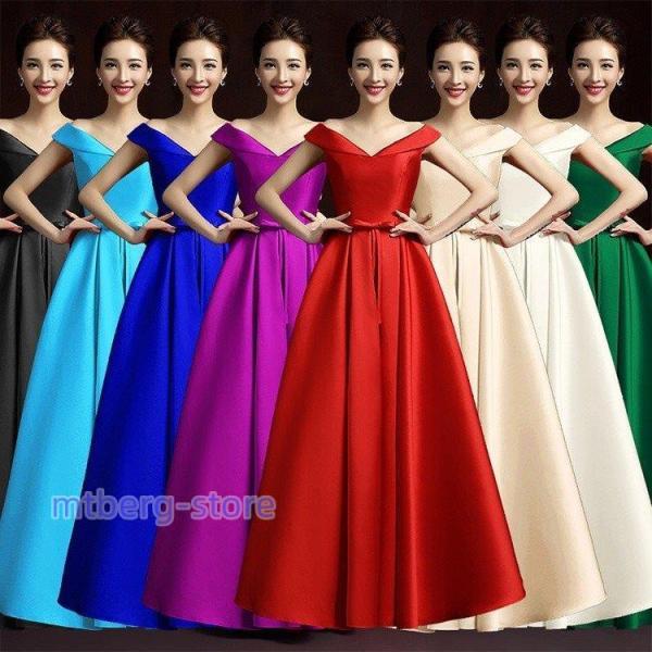 8カラー・6サイズ ロングドレス 演奏会 他と被らない 黒 演奏会 ドレス ロングドレス 大人 ピア...