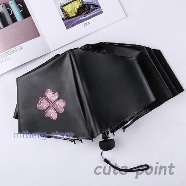日傘折りたたみ傘レディースおしゃれ日傘完全遮光折りたたみ傘花柄UVカット日傘軽量晴雨兼用雨傘遮光遮熱...
