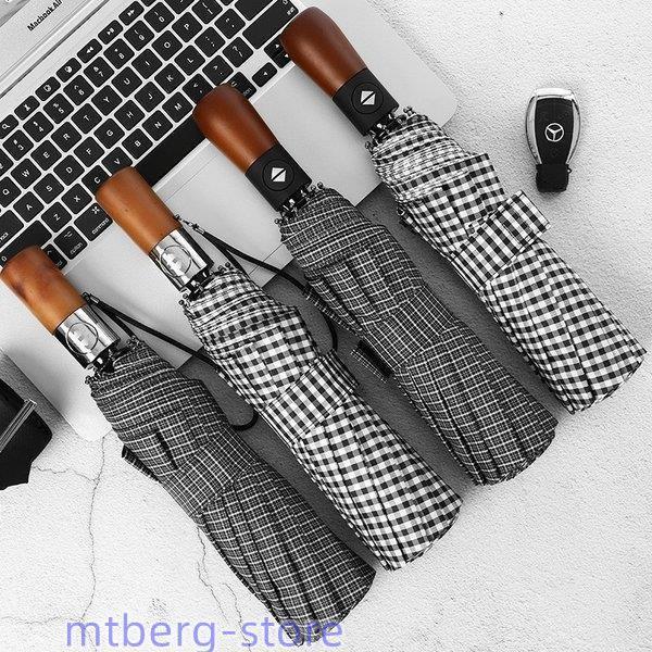 メンズ折りたたみ傘遮光遮熱自動開閉晴雨兼用傘紳士用ビジネス10本骨大きい傘UVカット100％裏張り日...