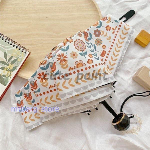 折りたたみ傘撥水加工折り畳み傘3段折り5段折り手動自動開閉晴雨兼用花柄高強度耐久性の高い8本骨大きめ...