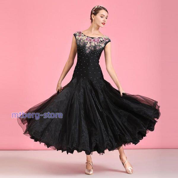 社交ダンス衣装 社交ダンスドレス ダンス衣装 レディース 発表会ドレス ステージ衣装 競技用ドレス ...