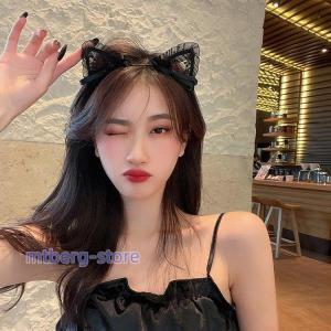 ! 猫耳 カチューシャ レース コスプレ 猫 ...の詳細画像2